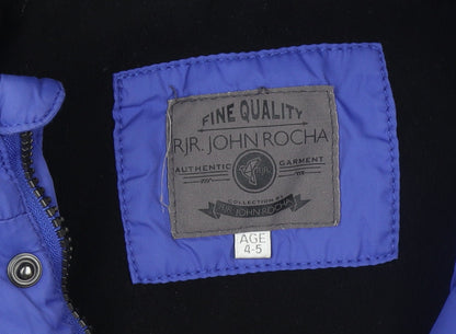 Girls UK Size 4-5 Years RJR John Rocha Blue Puffer Jacket