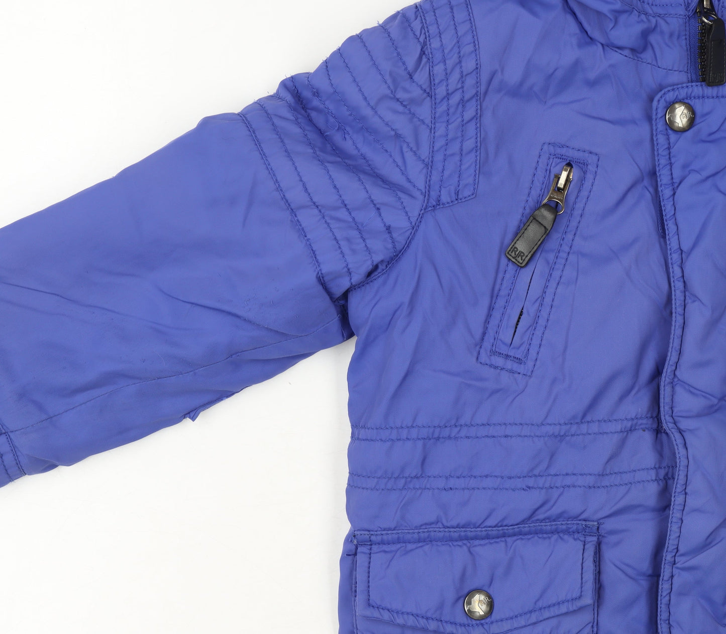 Girls UK Size 4-5 Years RJR John Rocha Blue Puffer Jacket