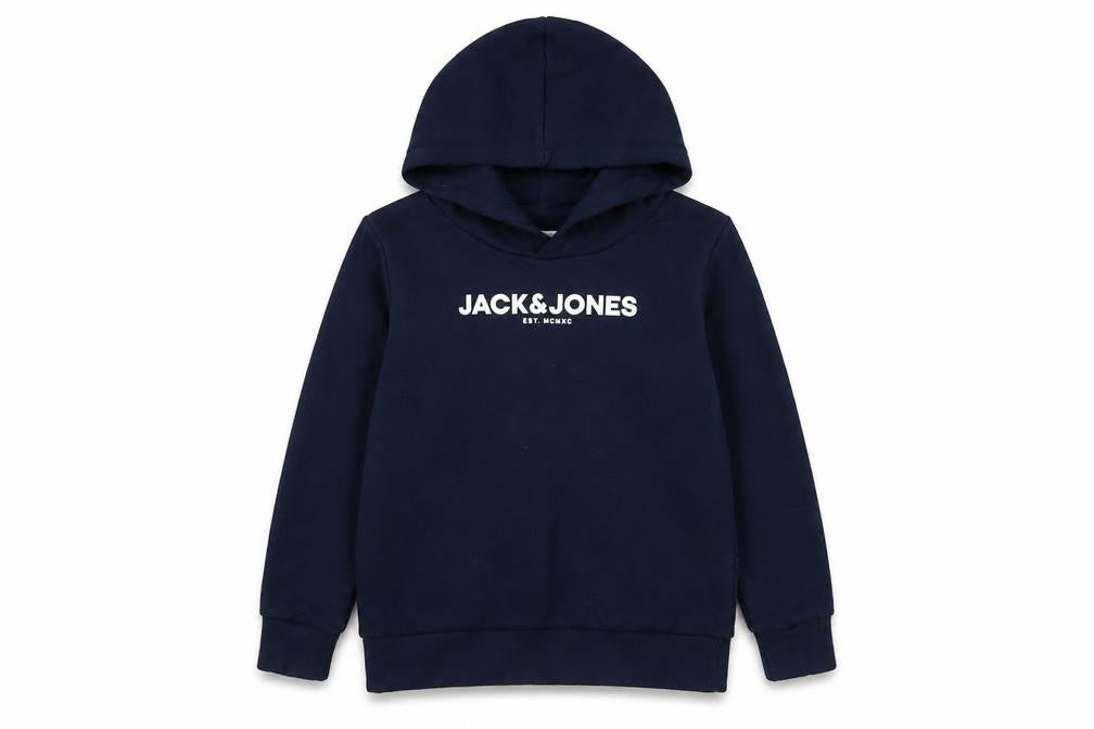 Boys UK Size 8 Years JACK & JONES Blue Pullover Hoodie