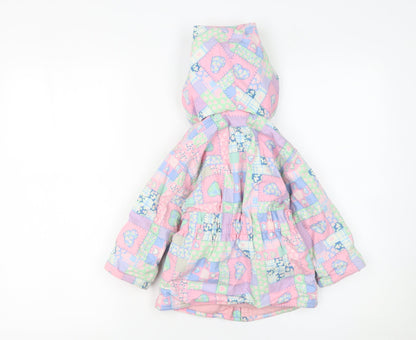 Girls UK Size 6-12 Months Marks and Spencer Multicoloured Puffer Jacket