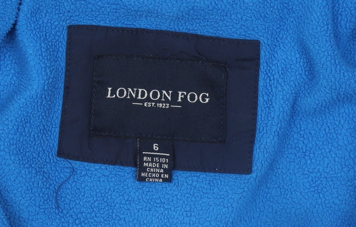 Boys UK Size 6 Years London Fog Blue Puffer Jacket