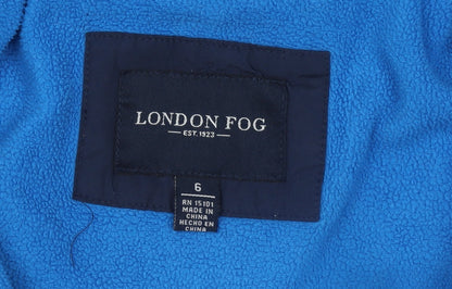 Boys UK Size 6 Years London Fog Blue Puffer Jacket
