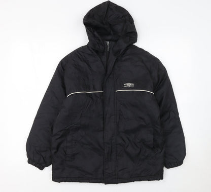 Boys UK Size 8 Years Umbro Black Puffer Jacket
