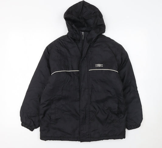 Boys UK Size 8 Years Umbro Black Puffer Jacket