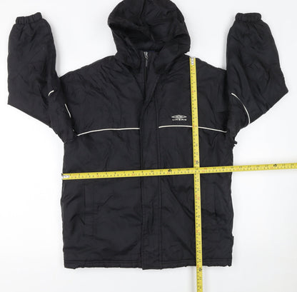 Boys UK Size 8 Years Umbro Black Puffer Jacket