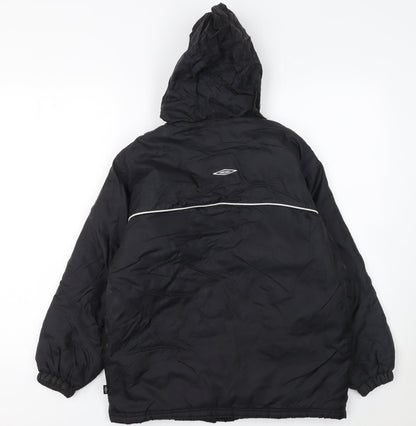 Boys UK Size 8 Years Umbro Black Puffer Jacket