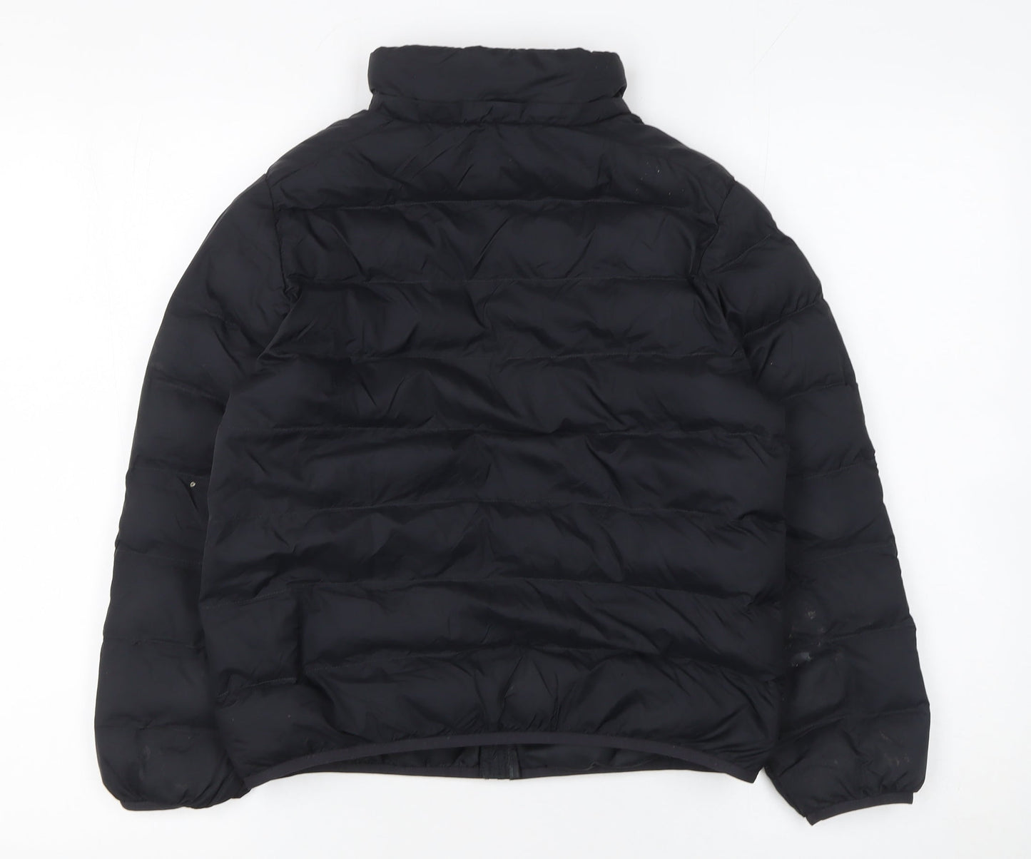 Boys UK Size 9-10 Years Uniqlo Black Puffer Jacket