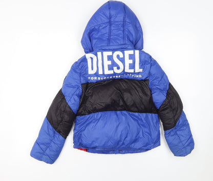 Boys UK Size 2 Years Diesel Blue Puffer Jacket