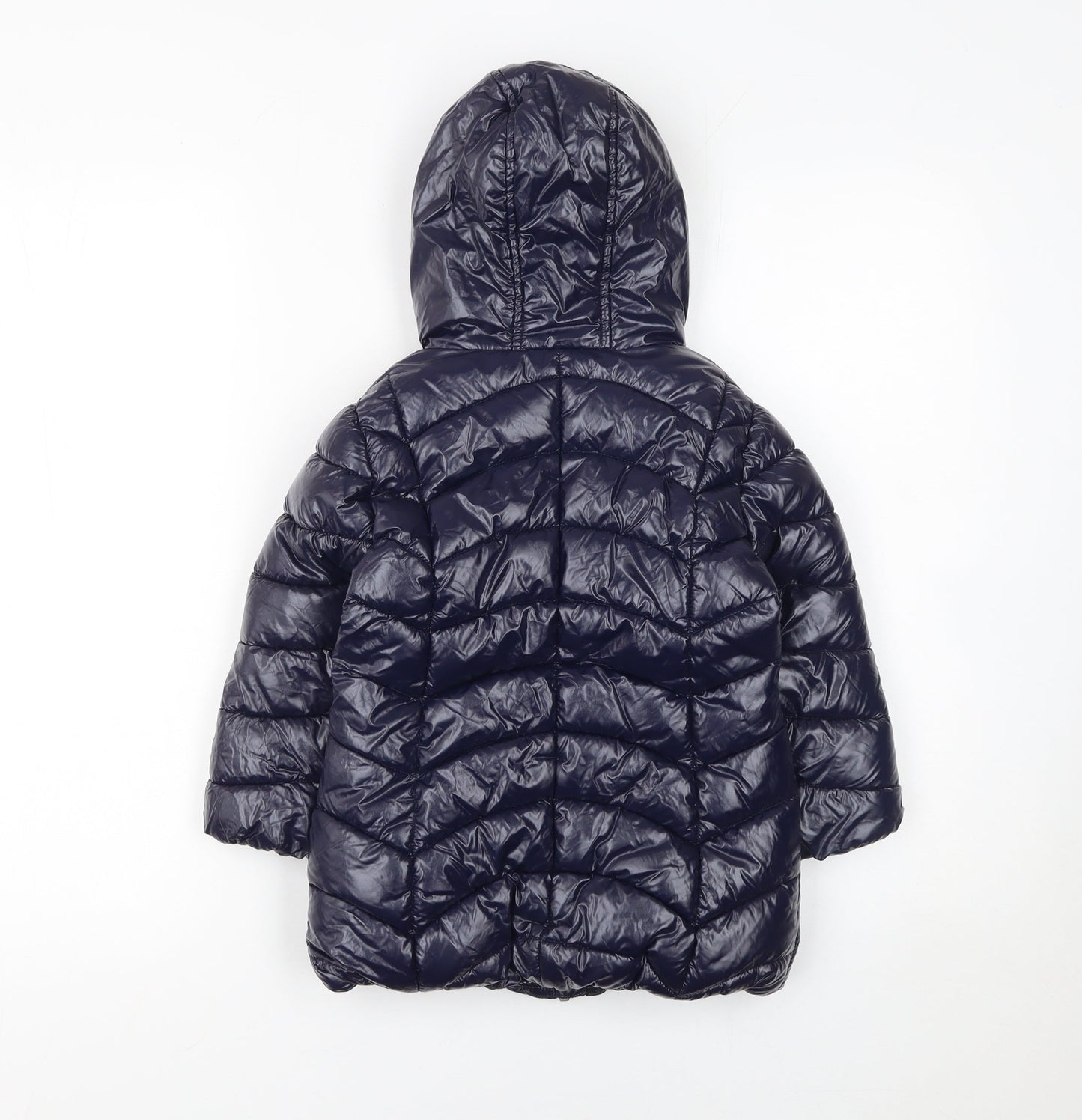 Girls UK Size 3 Years NEXT Blue Puffer Jacket