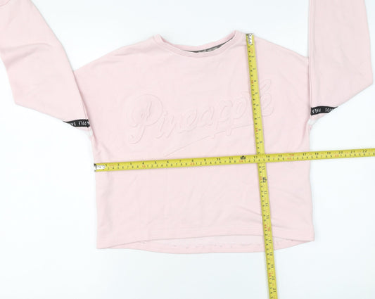 Primark Girls Pink 'Pineapple' Dance Sweatshirt 10-11 Years Long Sleeve Pullover