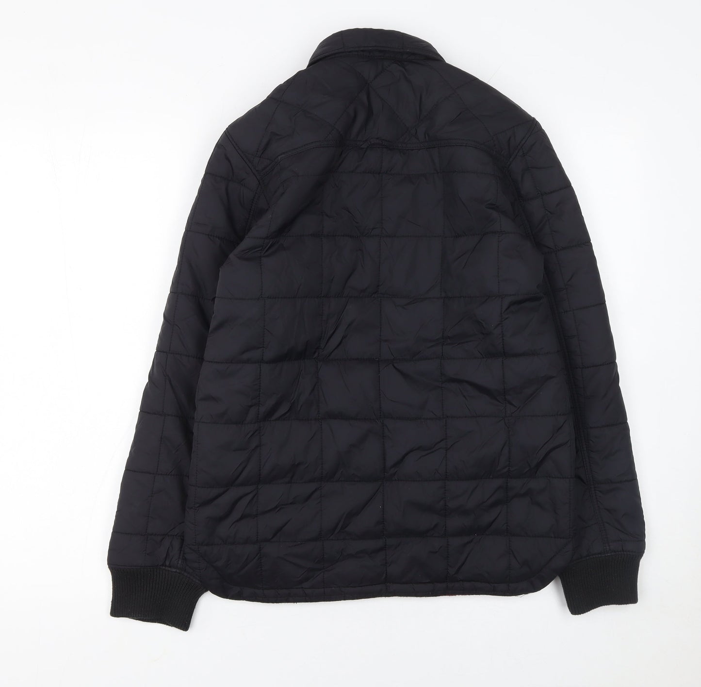 Boys UK Size 11-12 Years H&M Black Quilted Coat