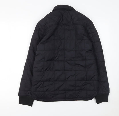 Boys UK Size 11-12 Years H&M Black Quilted Coat