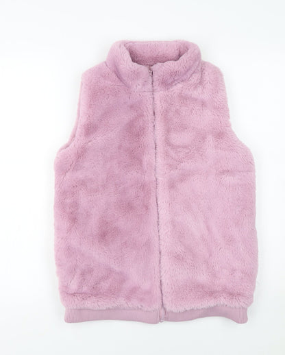 Dunnes Stores Girls Pink Fleece Zip Waistcoat 13-14 Years