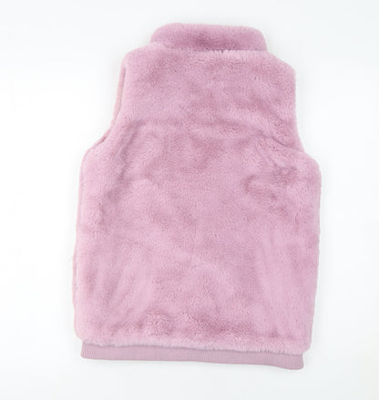 Dunnes Stores Girls Pink Fleece Zip Waistcoat 13-14 Years