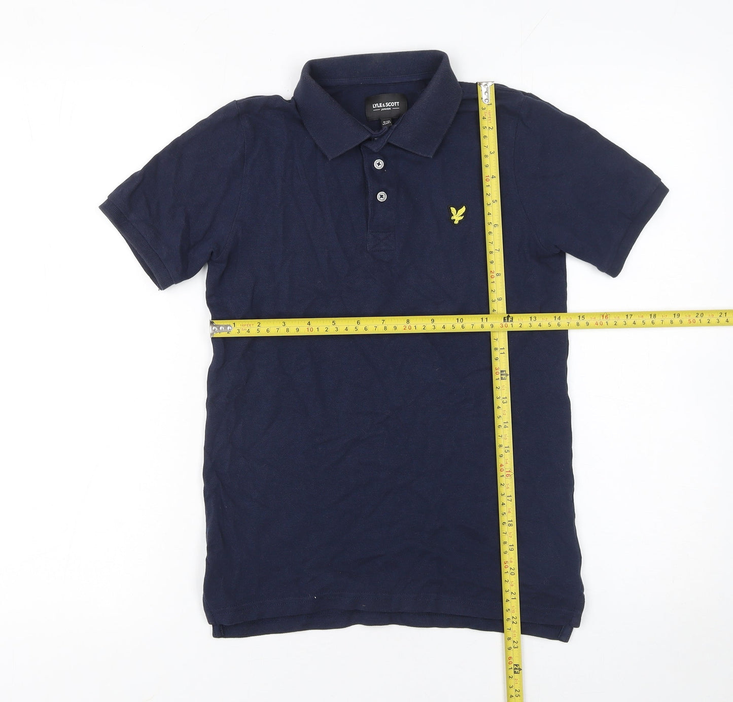 Boys UK Size 9-10 Years Lyle & Scott Blue Basic Polo