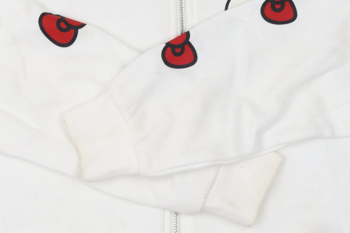 Girls UK Size 10-12 Years H&M White Full Zip Hoodie
