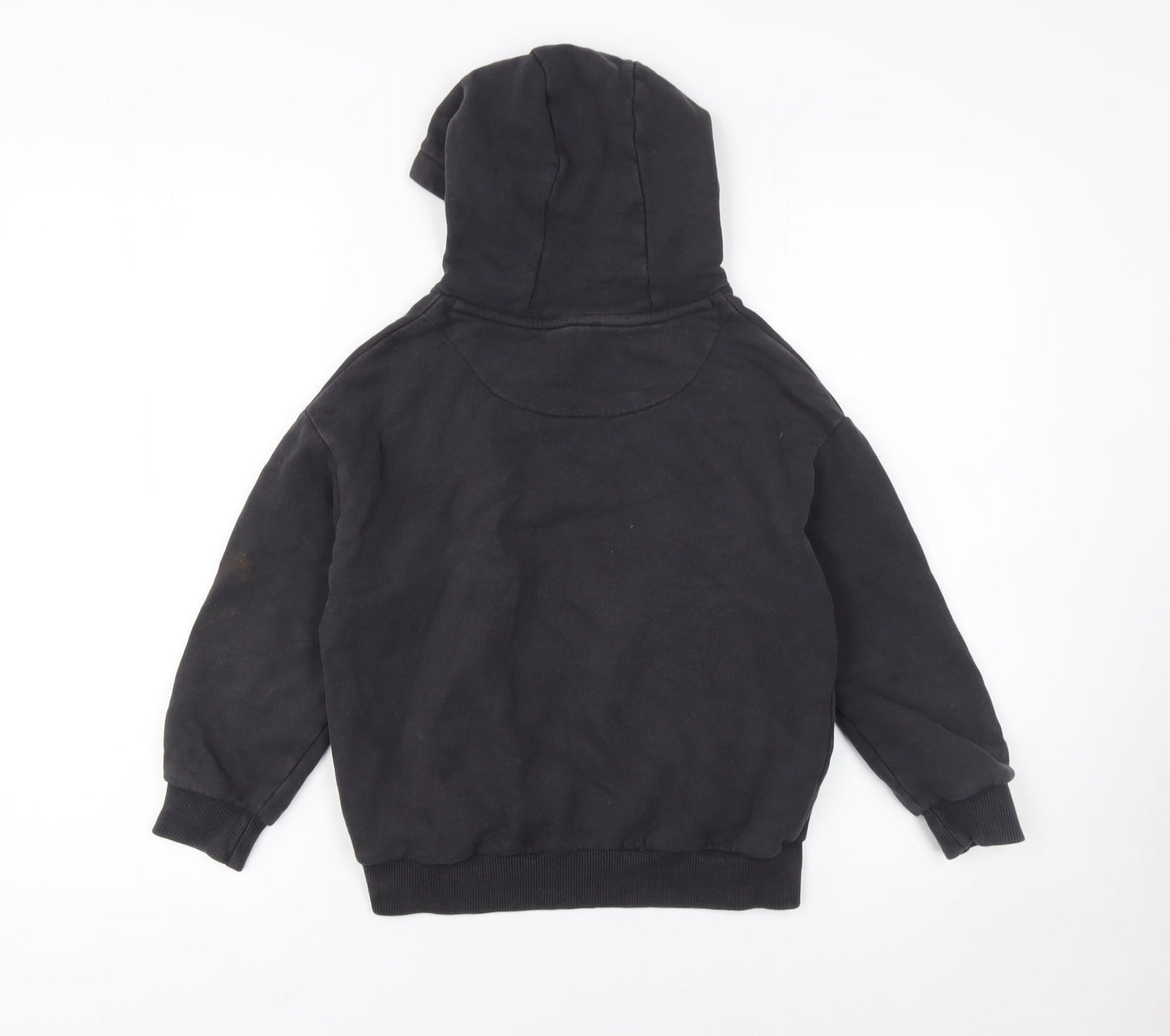 Boys UK Size 7-8 Years Marks and Spencer Black Pullover Hoodie