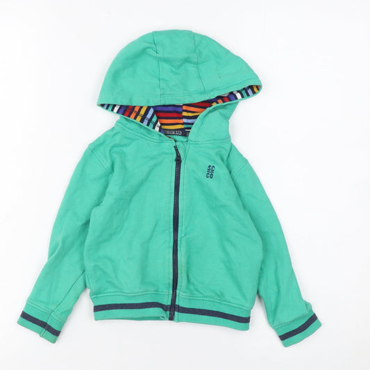 SoulCal & Co Green Hooded Full Zip Baby Jacket 18-24 Months