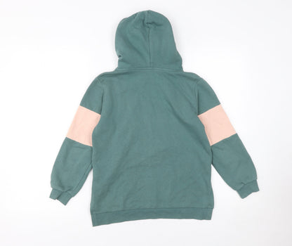 Girls UK Size 7-8 Years H&M Green Pullover Hoodie