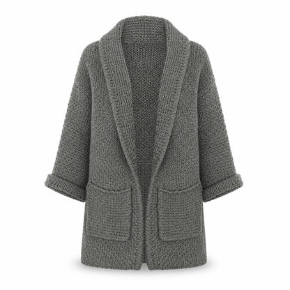Womens UK Size S FatFace Grey Cardigan Jumper