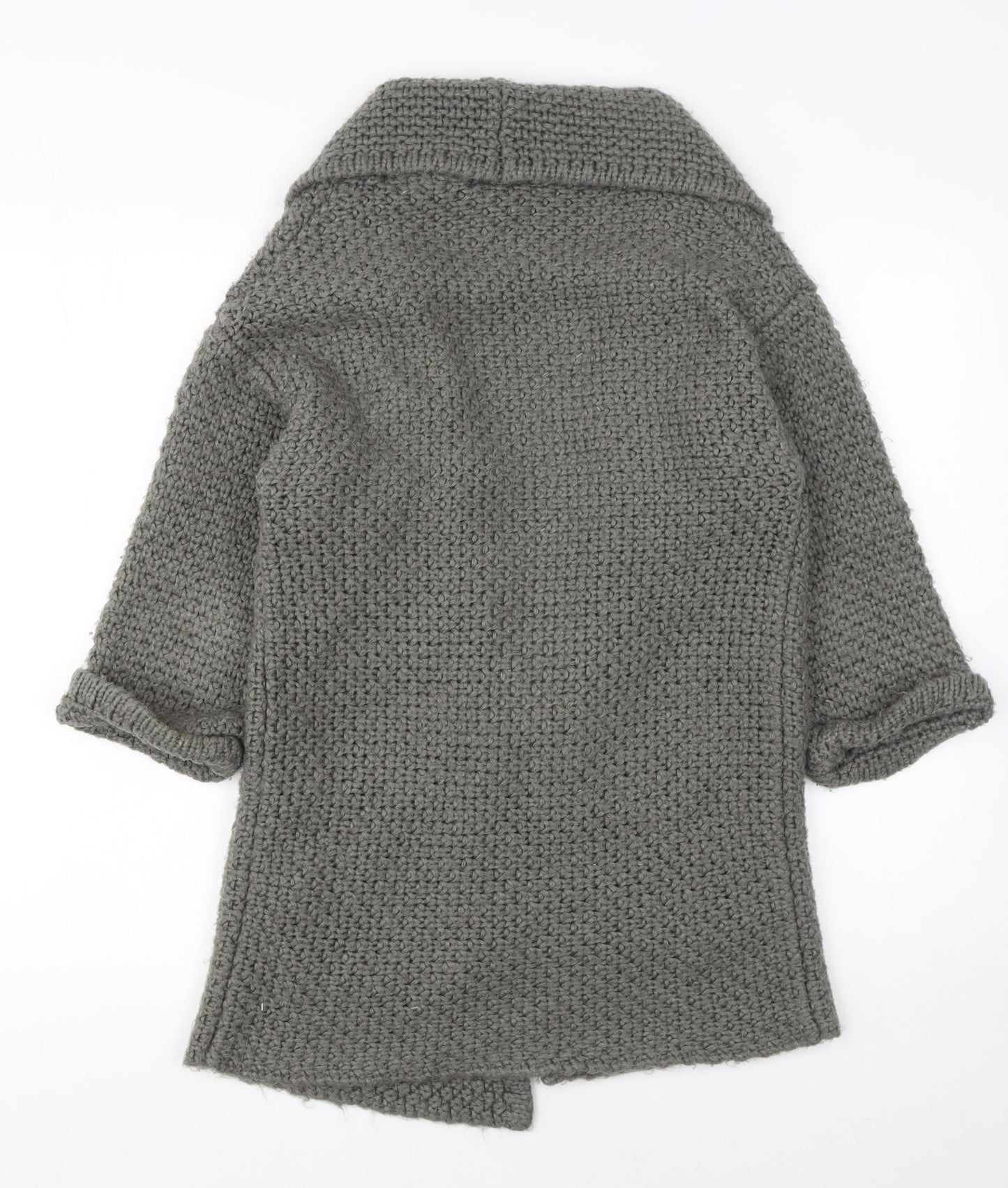Womens UK Size S FatFace Grey Cardigan Jumper