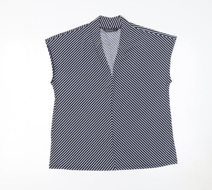 Womens UK Size 12 Dunnes Stores Blue Basic Blouse