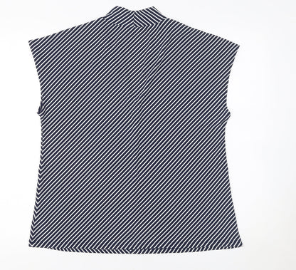 Womens UK Size 12 Dunnes Stores Blue Basic Blouse