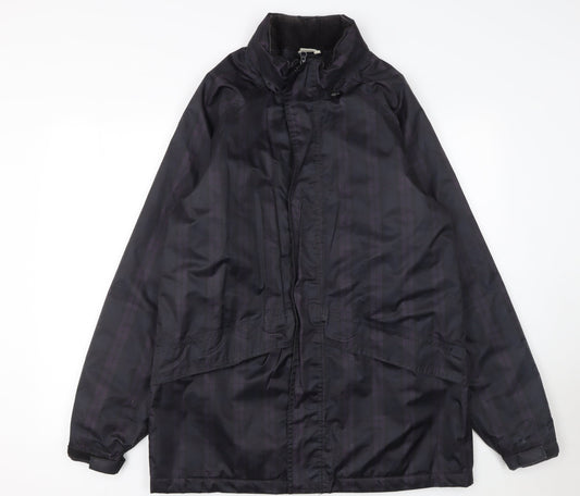 Mens UK Size M Cotton Traders Purple Parka Coat