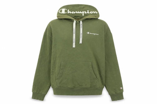 Womens UK Size L Champion Green Pullover Hoodie