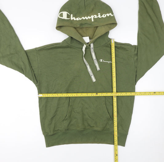 Womens UK Size L Champion Green Pullover Hoodie