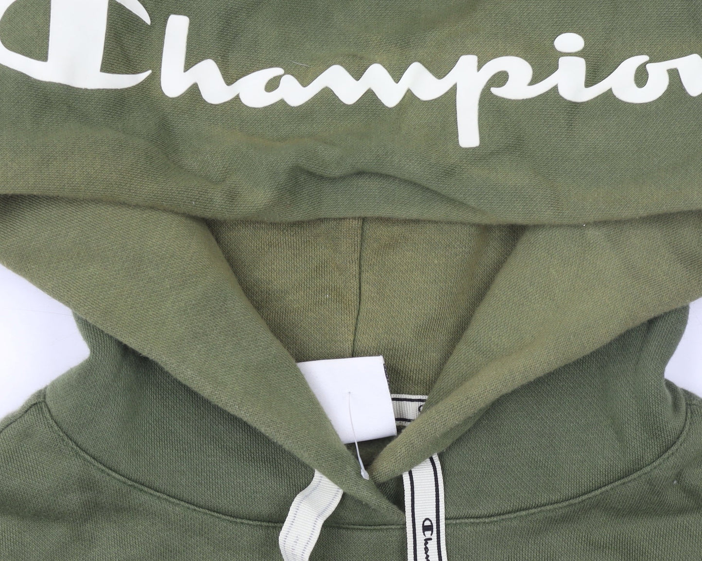 Womens UK Size L Champion Green Pullover Hoodie