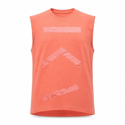 KCA-LAB Men's Orange Sleeveless Tank Top Size M Activewear Gym