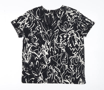 Womens UK Size 12 NEXT Black Basic T-Shirt