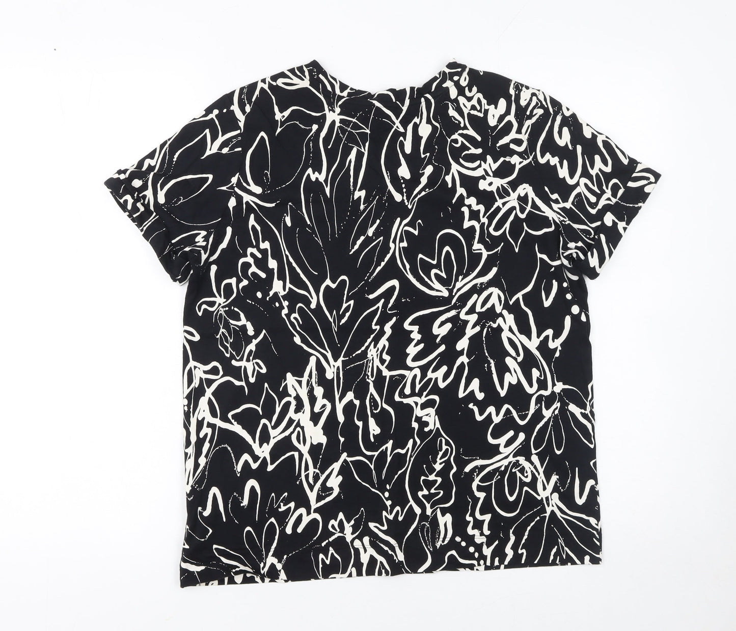 Womens UK Size 12 NEXT Black Basic T-Shirt