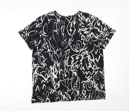 Womens UK Size 12 NEXT Black Basic T-Shirt