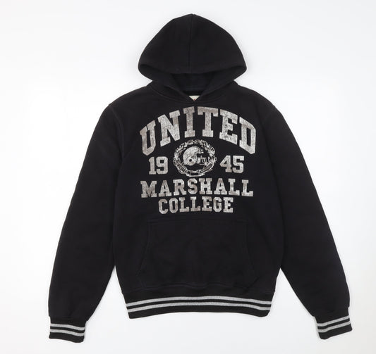 Womens UK Size S United Marshall College Black Pullover Hoodie