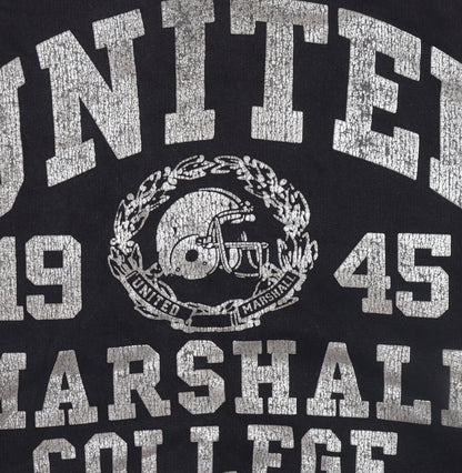Womens UK Size S United Marshall College Black Pullover Hoodie