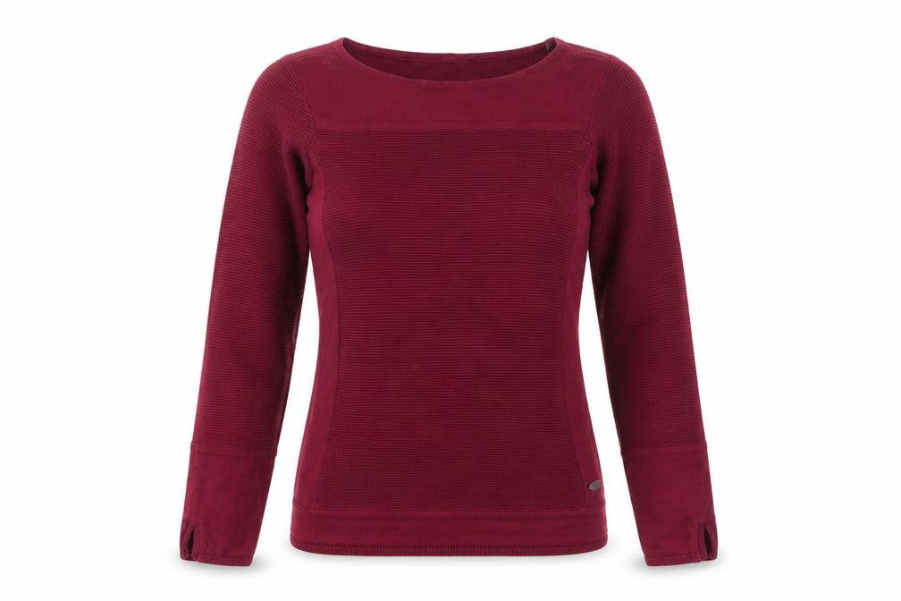 edc Women’s Red Cotton Blend Knit Jumper XS Long Sleeve