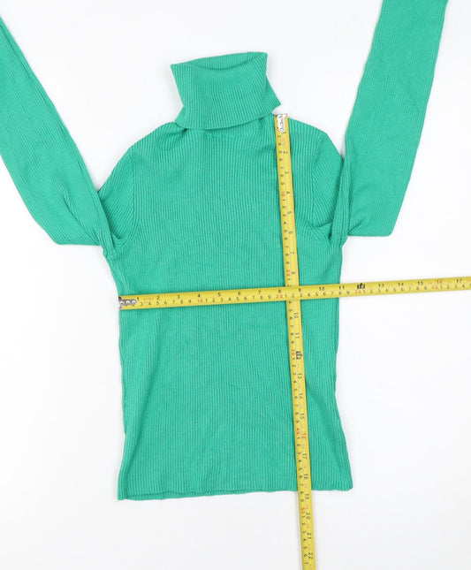 Womens UK Size S H&M Green Pullover Jumper