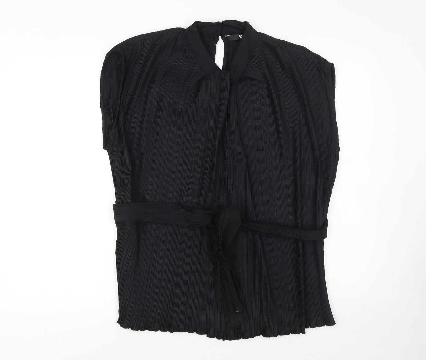 Womens UK Size 12 Very Black Tunic Blouse