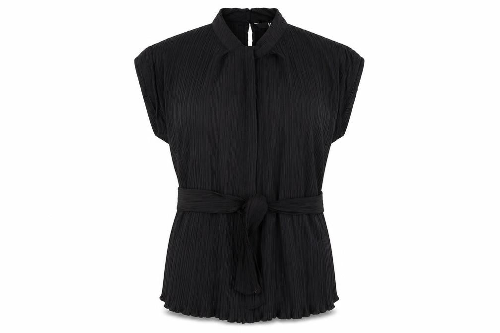 Womens UK Size 12 Very Black Tunic Blouse