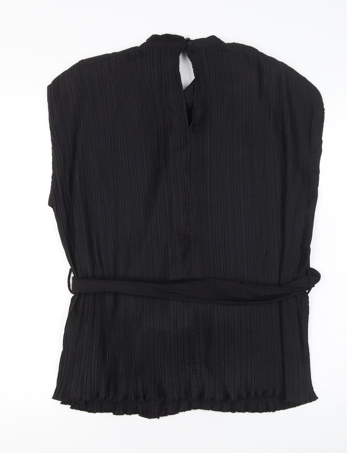 Womens UK Size 12 Very Black Tunic Blouse