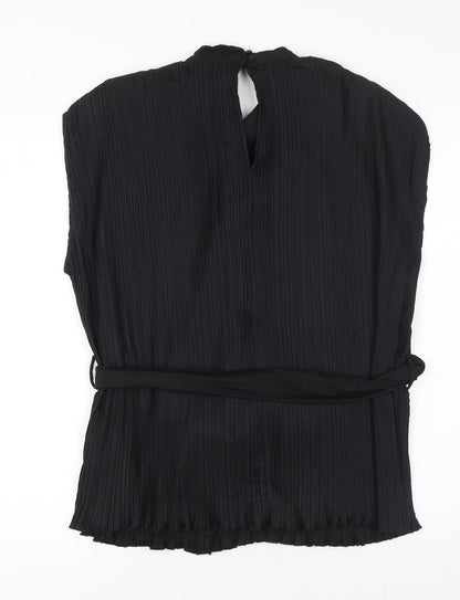 Womens UK Size 12 Very Black Tunic Blouse