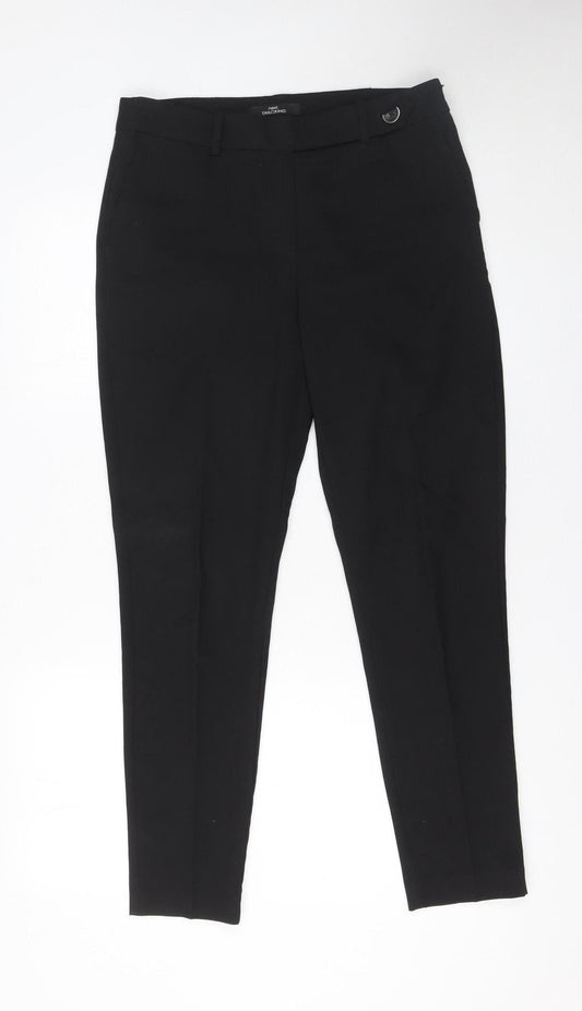 Womens UK Size 10 NEXT Slim Fit Dress Pants Black Trousers