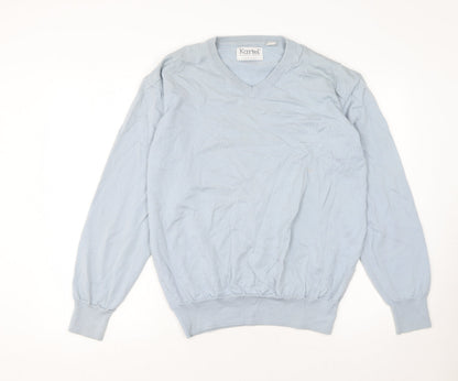 Mens UK Size L Kartel Blue Pullover Jumper