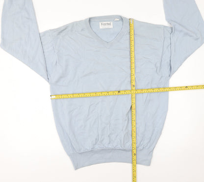 Mens UK Size L Kartel Blue Pullover Jumper