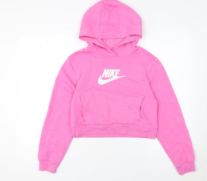 Girls UK Size 146 Nike Pink Pullover Hoodie