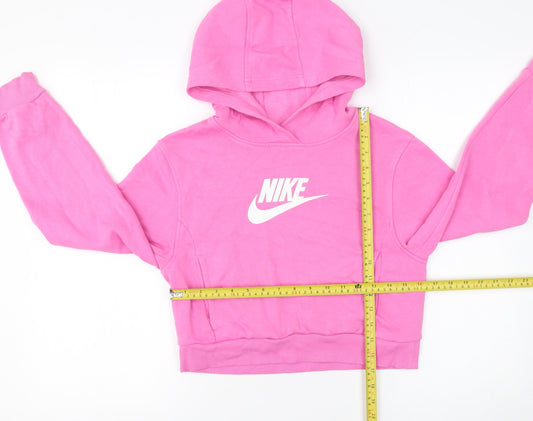 Girls UK Size 146 Nike Pink Pullover Hoodie