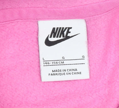 Girls UK Size 146 Nike Pink Pullover Hoodie