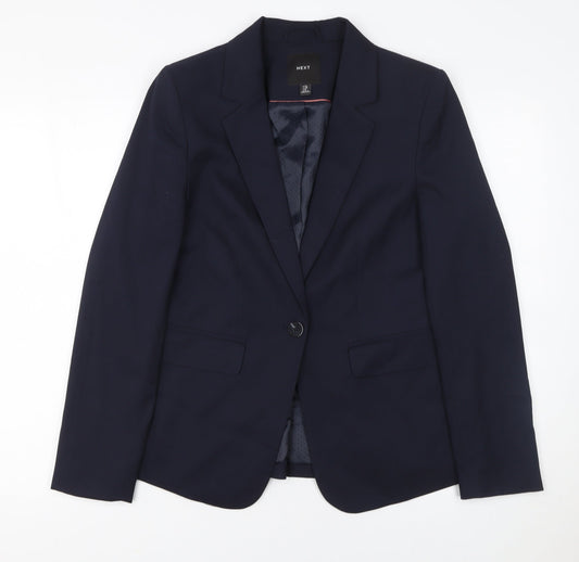 Womens UK Size 10 NEXT Regular Blue Blazer